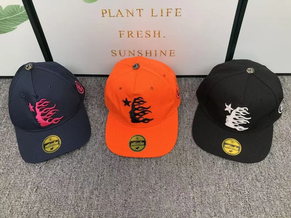 HELLSTAR Navy 3-color Caps Hat - back view