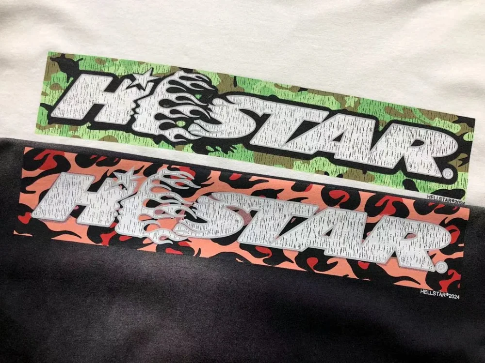 HELLSTAR White Green Letters T-Shirt - second colorway