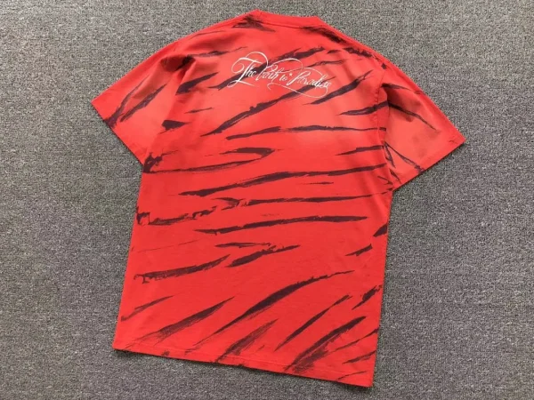 HELLSTAR Red Claw Marks Print T-Shirt - full look