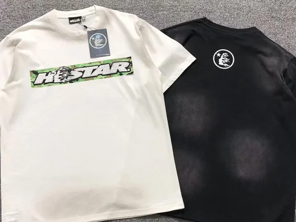 HELLSTAR White Washed T-Shirt - close-up detail