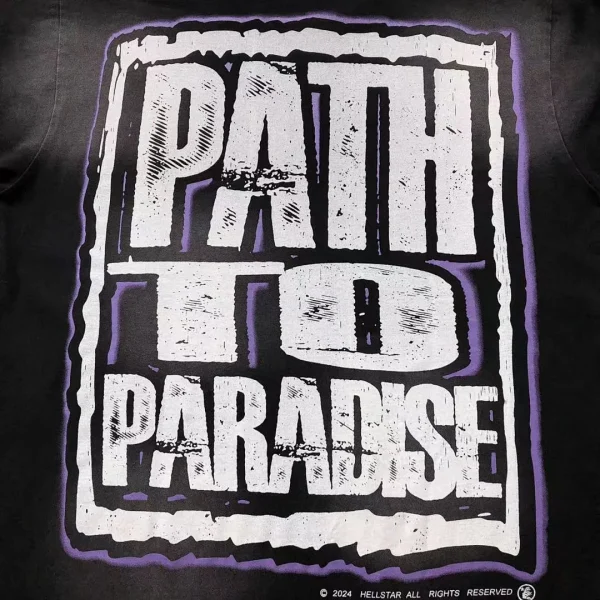 HELLSTAR Black Purple Path to Paradise Box T-Shirt - alternate angle