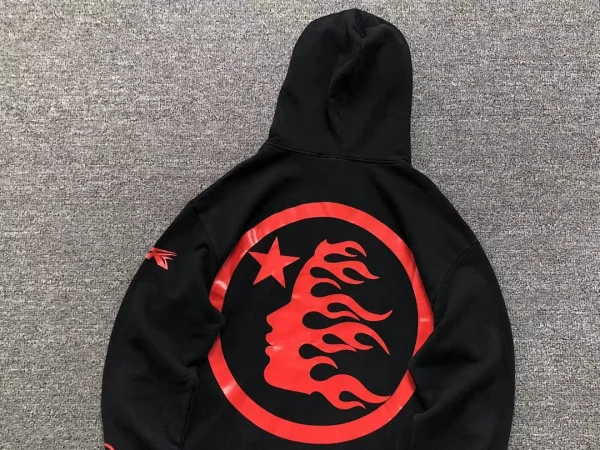 HELLSTAR Black Red Circle Hoodie Set - styled shot