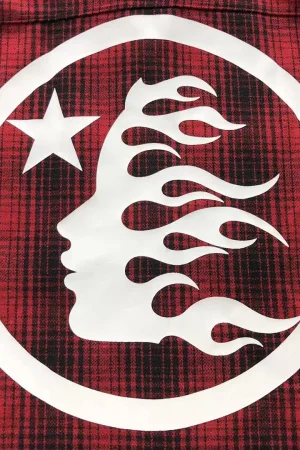 HELLSTAR Red Plaid Circle