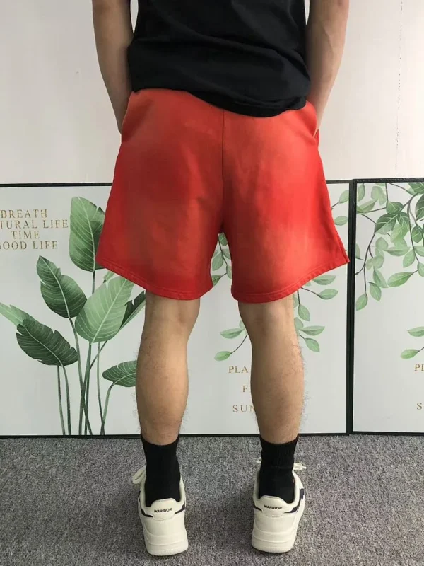 HELLSTAR Red Hellstar White Letters Shorts - full look