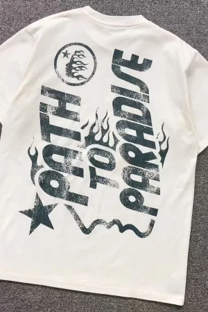 HELLSTAR White Black Path to Paradise T-Shirt
