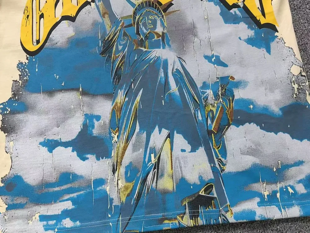 GODSPEED Cream Statue of Liberty Sky T-Shirt - second colorway