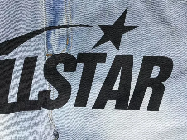 HELLSTAR Light Blue Hellstar Print Jeans - second colorway