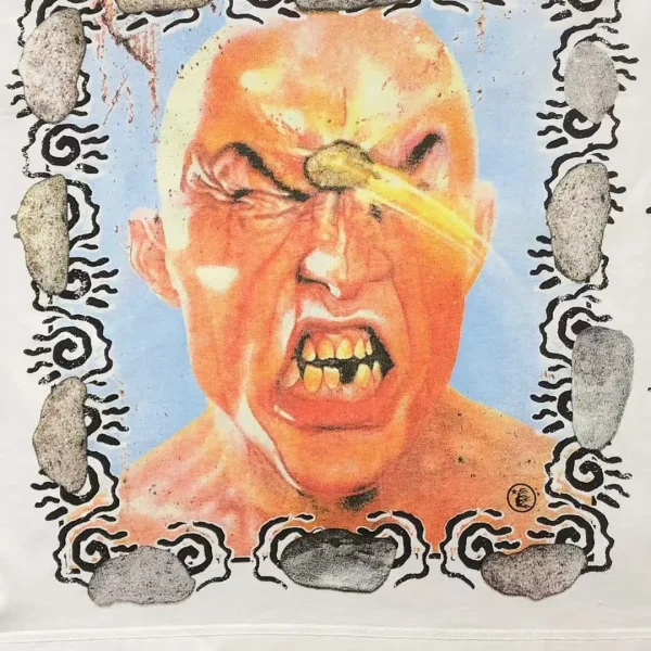 HELLSTAR White Kill Your Goliath Face Print T-Shirt - second colorway