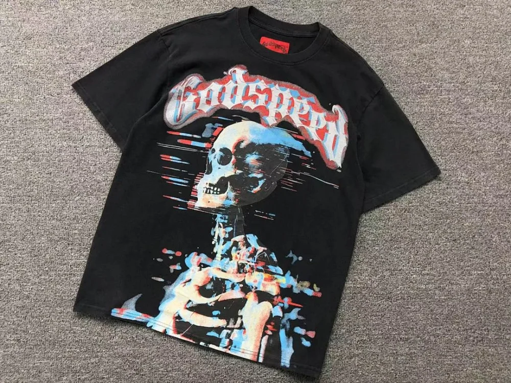 GODSPEED Black Skull Ghost Ride T-Shirt - alternate angle