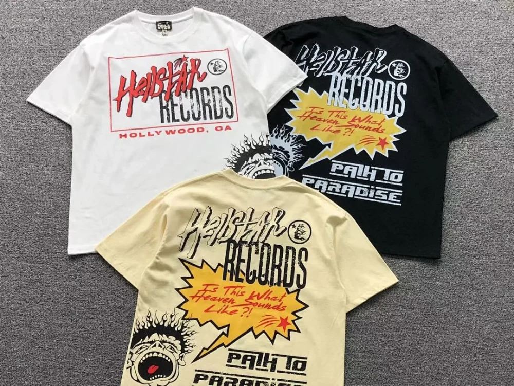 HELLSTAR White Hellstar Records T-Shirt - alternate angle