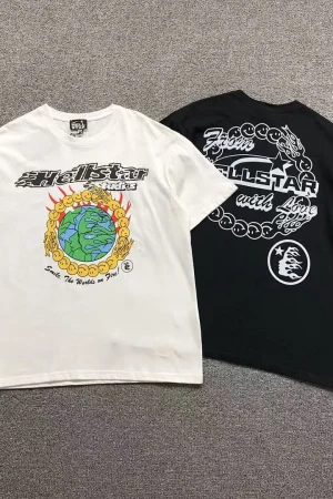 HELLSTAR White Green Earth T-Shirt