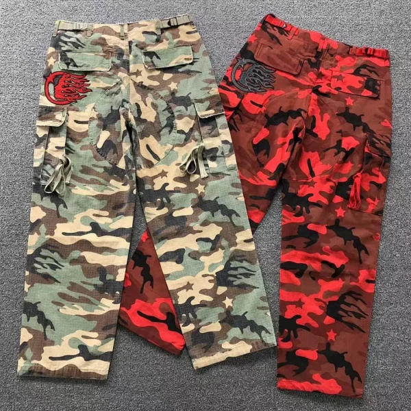 HELLSTAR Camo 2-color Cargo Pants - front view