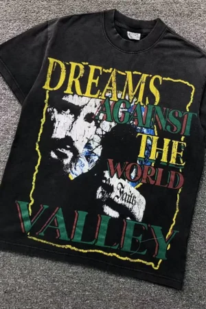 VALLEY Black Dreams Against the World Collage T-Shirt