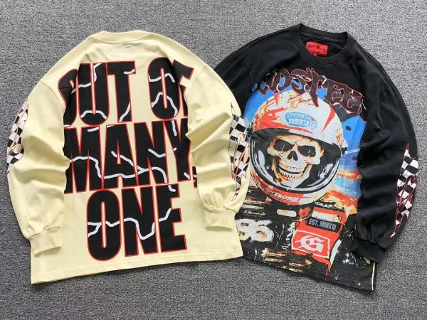 GODSPEED White Racing Helmet Skull Long Sleeve - size reference