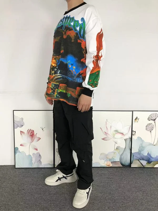GODSPEED White GS Logo E Pluribus Unum Long Sleeve - full look