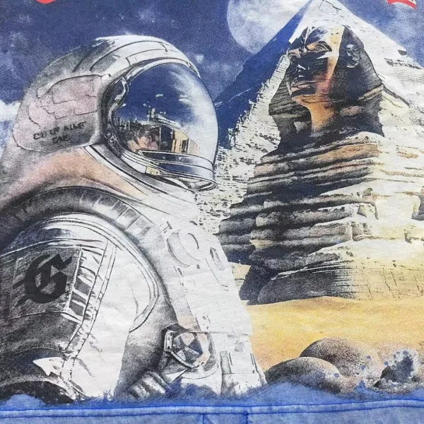 GODSPEED Blue Astronaut Moon Washed T-Shirt - second colorway