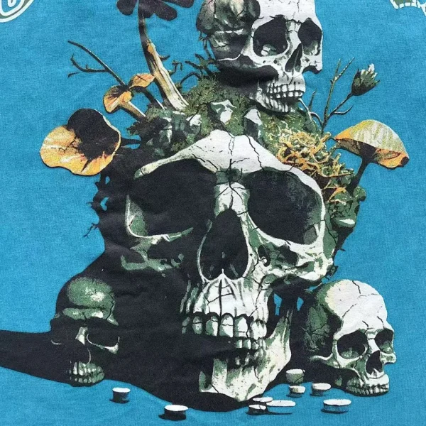 GODSPEED Teal Skull Snake Stack T-Shirt - second colorway