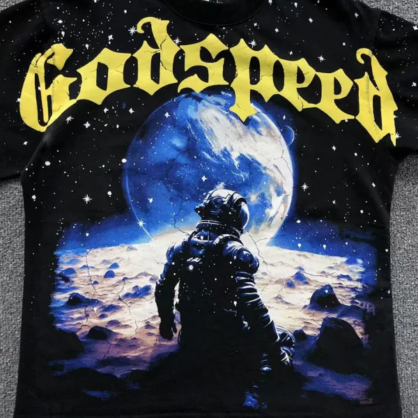 GODSPEED Cream Moon Cowboy to the Moon T-Shirt - second colorway