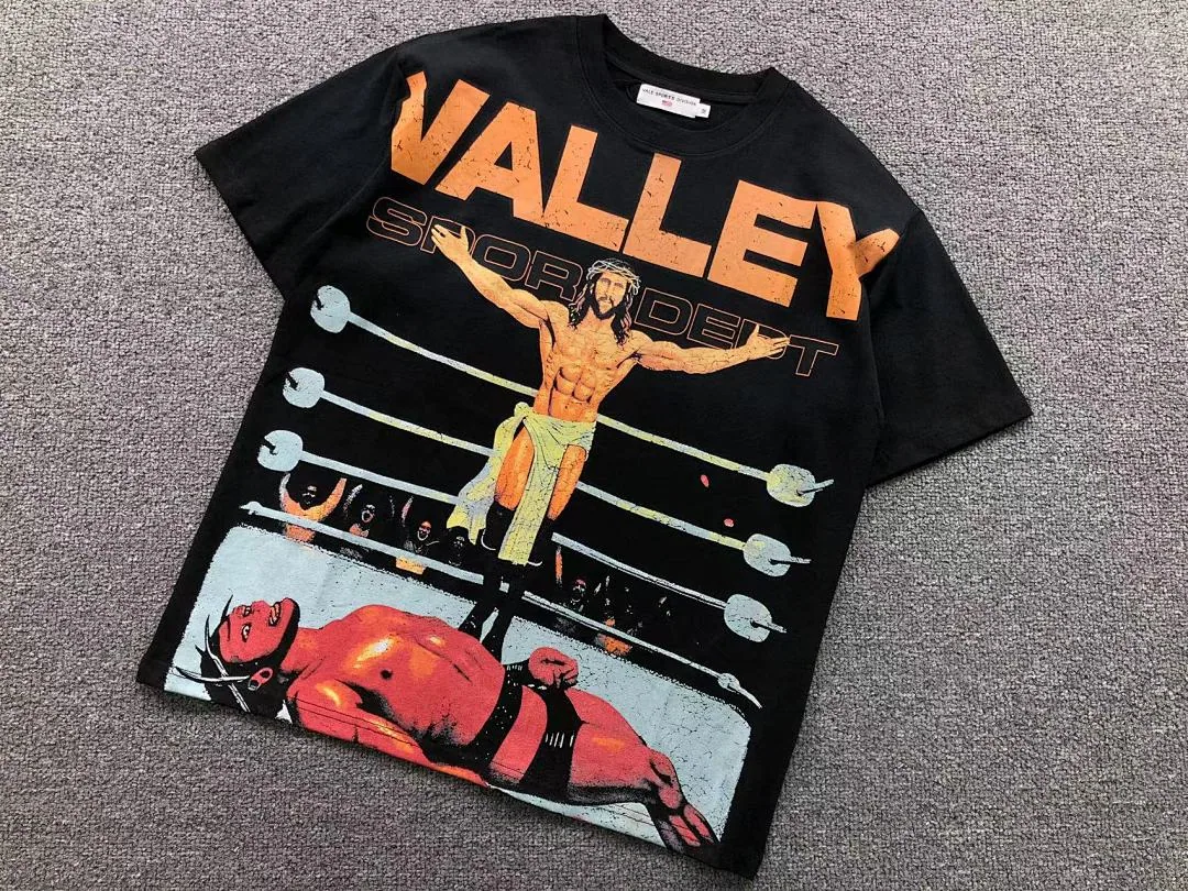 VALLEY White Sport Dept Wrestler Vs Devil Ring T-Shirt - photo 13