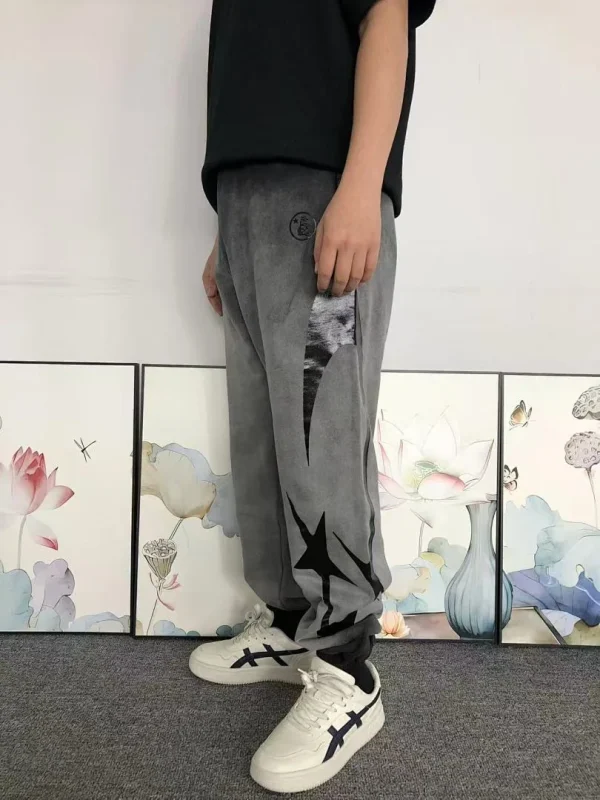 HELLSTAR Grey Black Fade Pants - full look