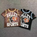 VALLEY Brown & Black Valley Sports Football T-Shirt