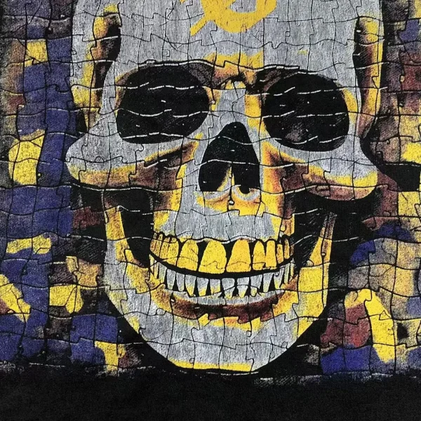 GODSPEED Black Yellow Skull Mosaic GS T-Shirt - second colorway