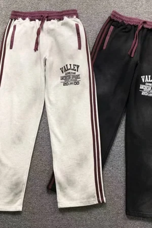 VALLEY White Valley Script Trousers