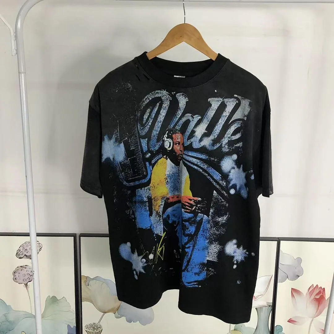 VALLEY Black Rapper Photo Script T-Shirt - photo 16
