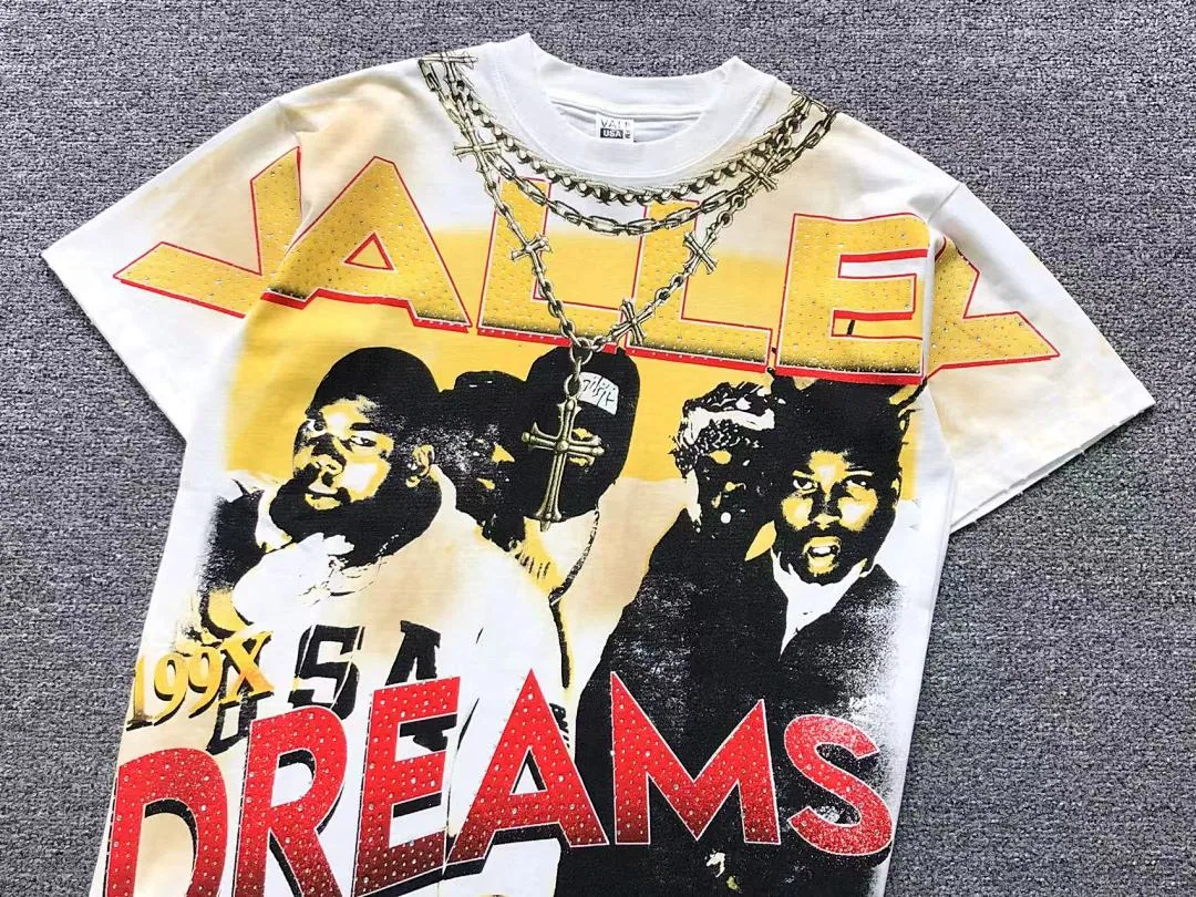 VALLEY Yellow & Black & White Vale Dreams 51 T-Shirt - photo 8