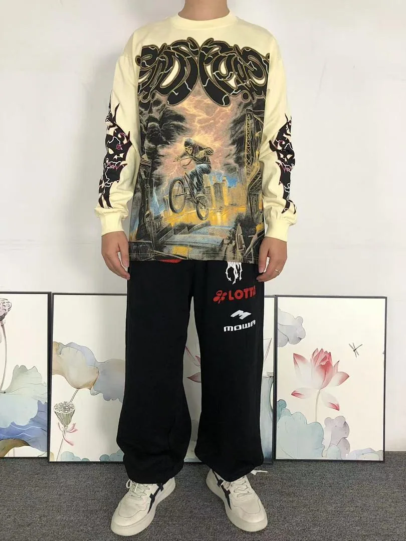 GODSPEED Cream Dirt Bike Rider Long Sleeve - print detail