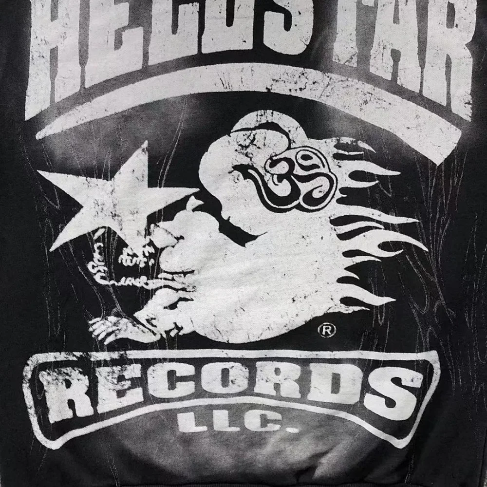 HELLSTAR Black Records Skull Hoodie - second colorway