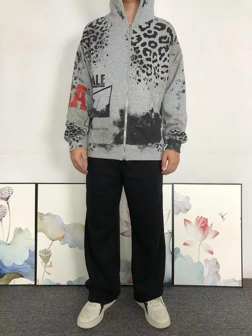 VALLEY Grey Leopard Camo 94 Hoodie - photo 3