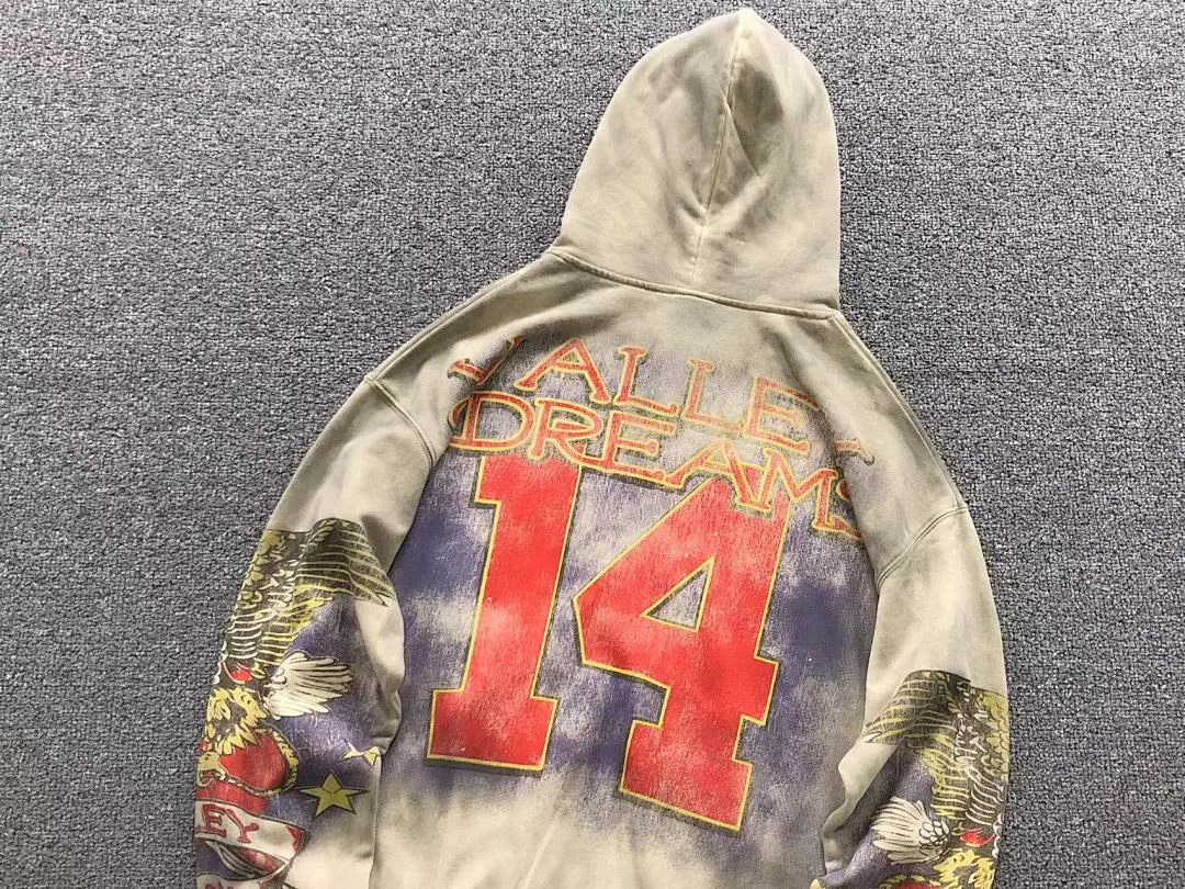 VALLEY Cream Floral Skeleton All-Over Hoodie - photo 12