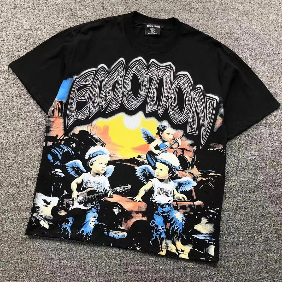 MIXED EMOTION Black Kids Car Explosion Art T-Shirt - photo 1