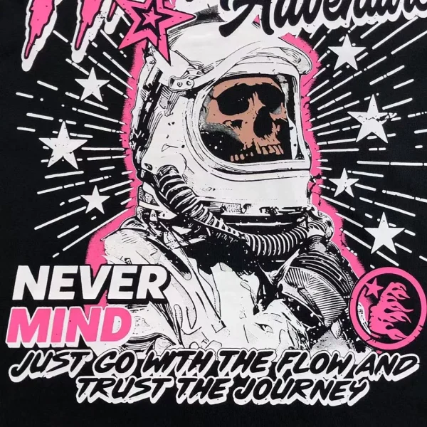 HELLSTAR Black Adventure Astronaut T-Shirt - second colorway