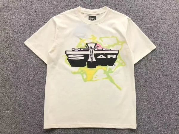HELLSTAR Cream Black Path to Paradise T-Shirt - second colorway