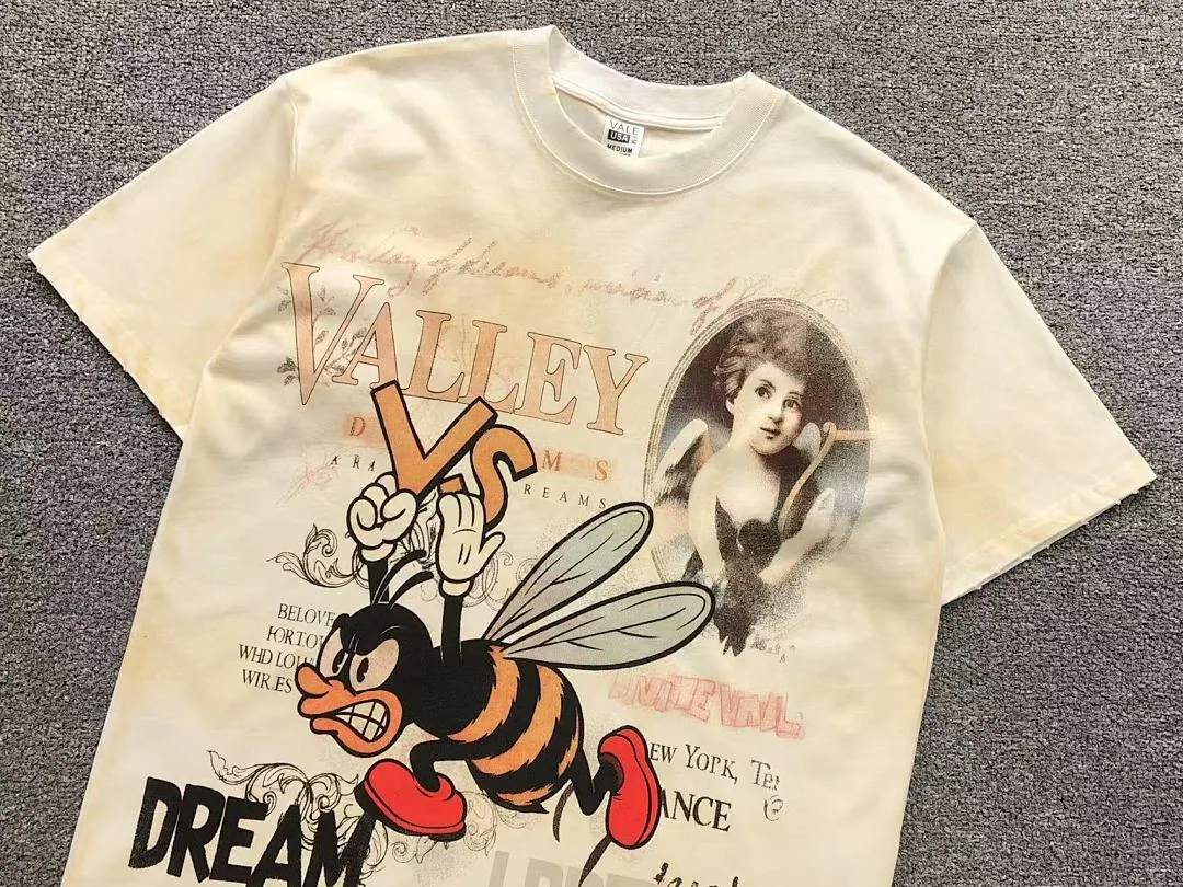 VALLEY Cream Bee & Portrait T-Shirt - photo 7