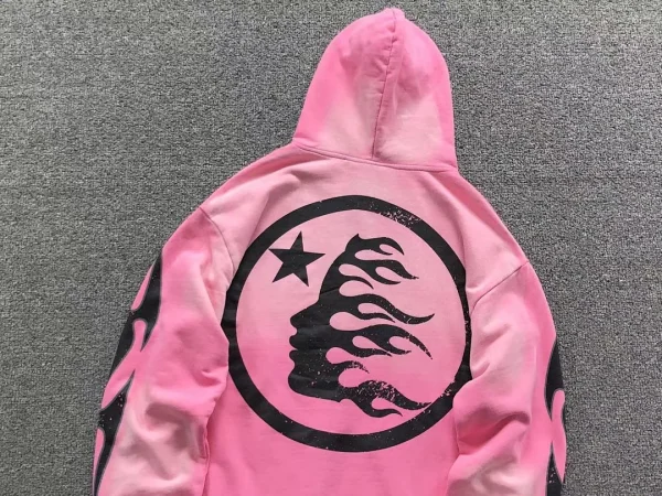 HELLSTAR Pink Red Circle Logo Set - second colorway