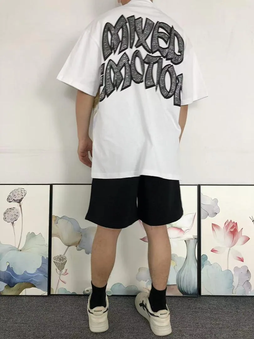 MIXED EMOTION White Archer Angel Print T-Shirt - photo 4