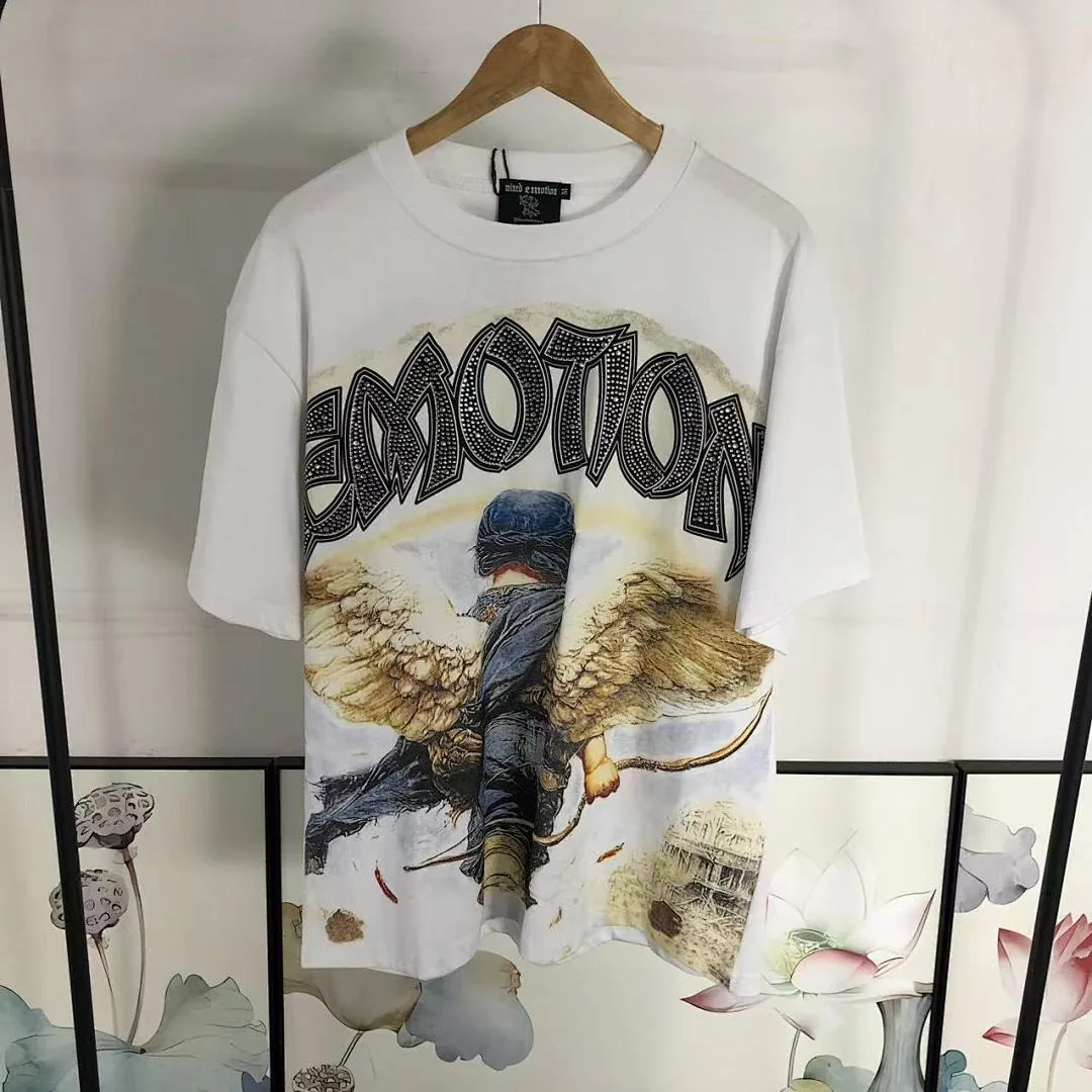 MIXED EMOTION White Archer Angel Print T-Shirt - photo 21