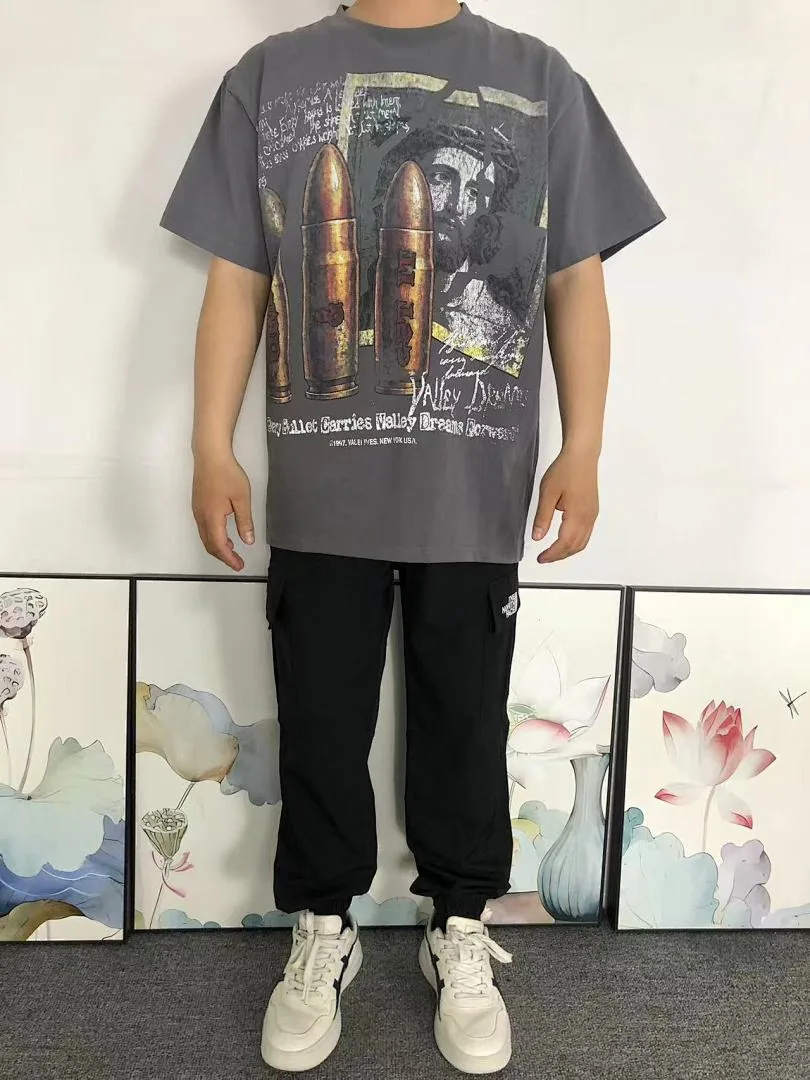 VALLEY Grey Very Rare Stories Bullets Print T-Shirt - photo 3