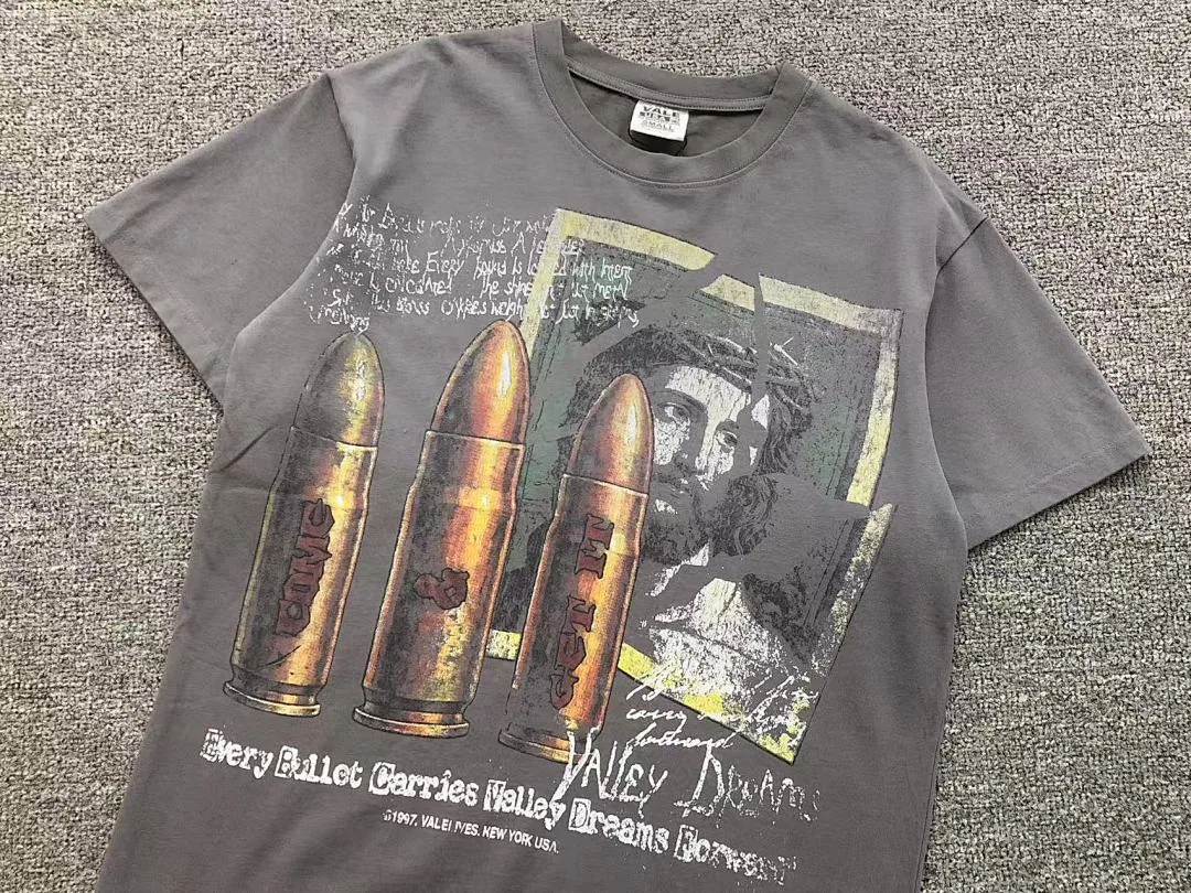 VALLEY Grey Very Rare Stories Bullets Print T-Shirt - photo 7