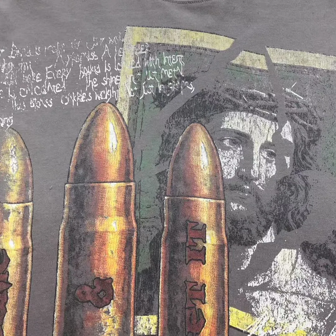 VALLEY Grey Very Rare Stories Bullets Print T-Shirt - photo 9