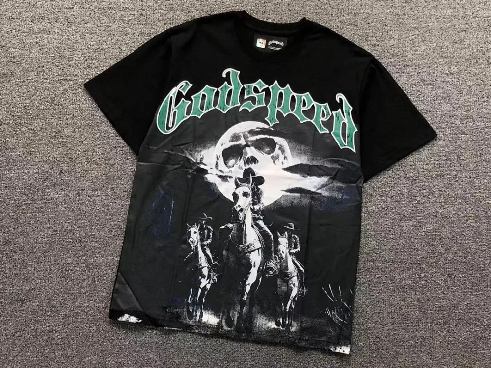GODSPEED Black Moon Cowboy Skeleton T-Shirt - alternate angle