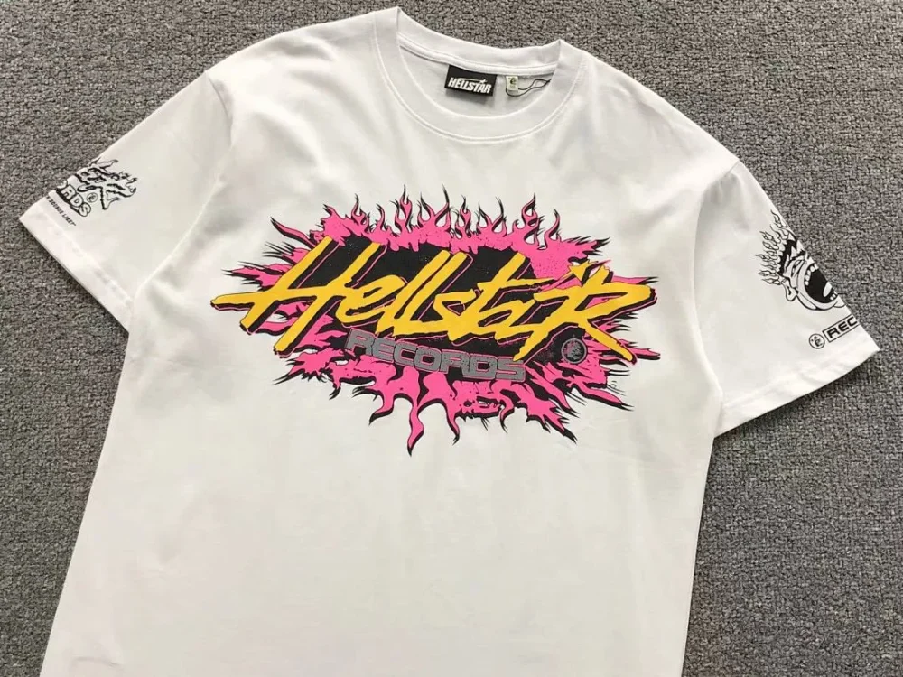 HELLSTAR White Pink Letters T-Shirt - second colorway