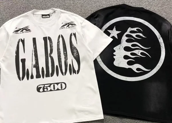 HELLSTAR White G.a.b.o.s 7500 T-Shirt - alternate angle