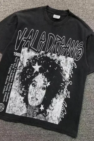 VALLEY Black Vala Dreams Soul Portrait T-Shirt