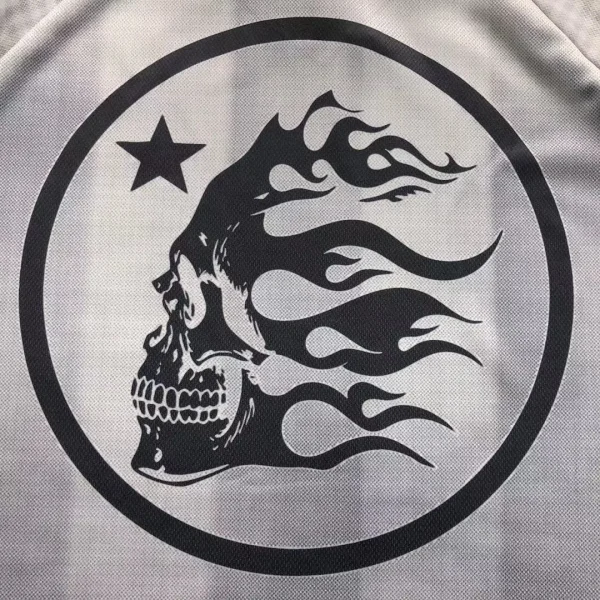 HELLSTAR Grey Circle Logo Jersey - styled shot