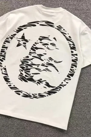 HELLSTAR White Washed Circle Logo T-Shirt