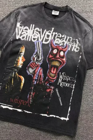 VALLEY Black 1978 Rock Band T-Shirt